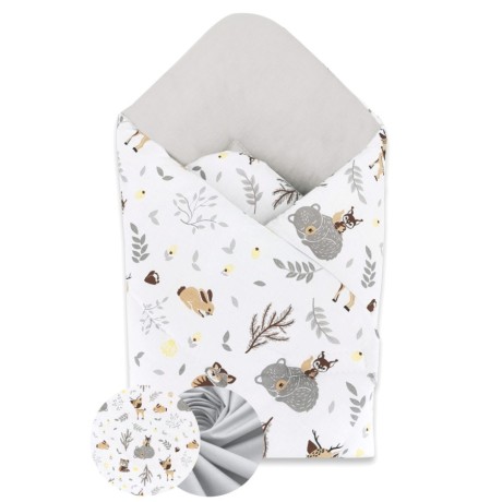 Swaddle Wrap Sleeplease - FOREST FRIENDS BROWN