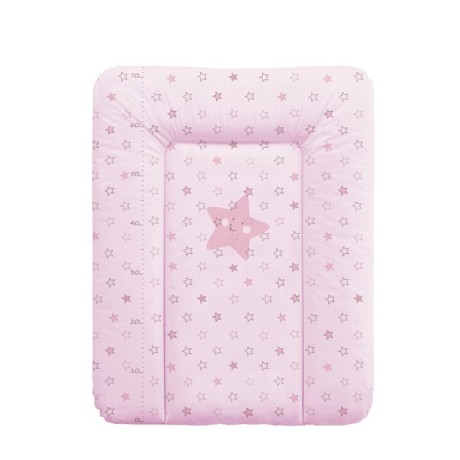 Ceba Baby Přebalovací podložka měkká 50x70 cm - Hvězdy růžová