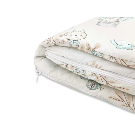 COSING Sleeping bag with a pillow - Zoo on wheels nougat 