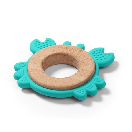 Wooden & silicone teether CRAB