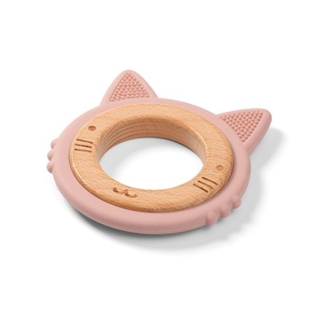 Wooden & silicone teether KITTEN