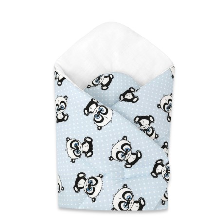 COSING Swaddle Wrap Sleeplease - PANDA DOTS BLUE